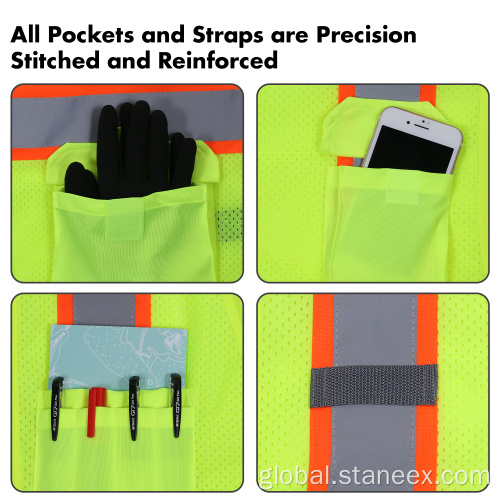 Reflective Safety Vest Breathable Mesh High Visibility Reflective Safety Vest Factory